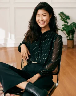 The Black See Through Double Layers Shirt