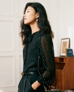 The Black See Through Double Layers Shirt 9 The Black See Through Double Layers Shirt -Deals Dress N Swimwear Store blouses the see through double layers shirt 36437424799957