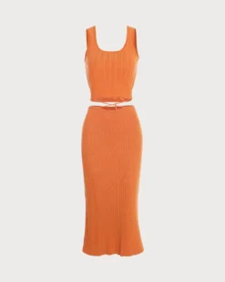 The Solid Color Knit Crop Tank Top -Deals Dress N Swimwear Store c