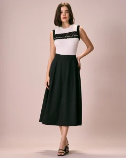 The White Contrast Trim Crochet Tank Top -Deals Dress N Swimwear Store contrast trim crochet tank top tops cjxpnv