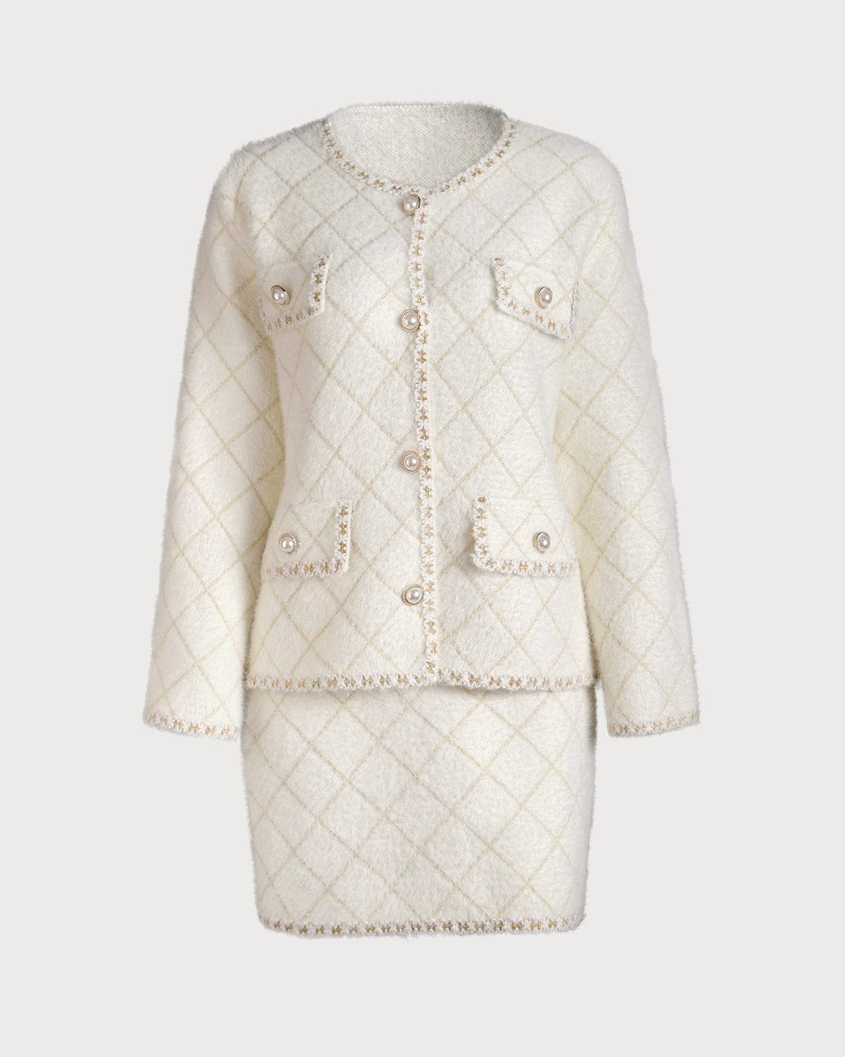 The Argyle Cardigan And Mini Skirt Set 13 The Argyle Cardigan And Mini Skirt Set - Image 13