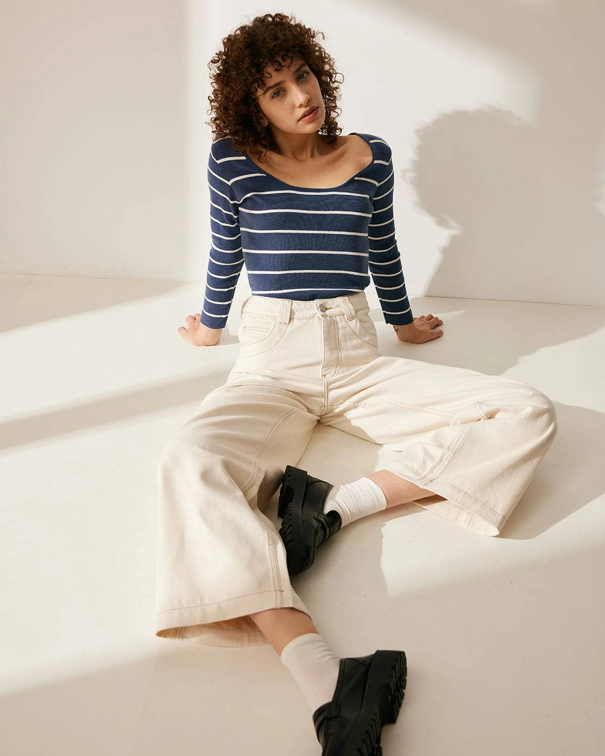 The Premium-fabric Plain Relaxed Jeans 6 The Premium-fabric Plain Relaxed Jeans - Image 6