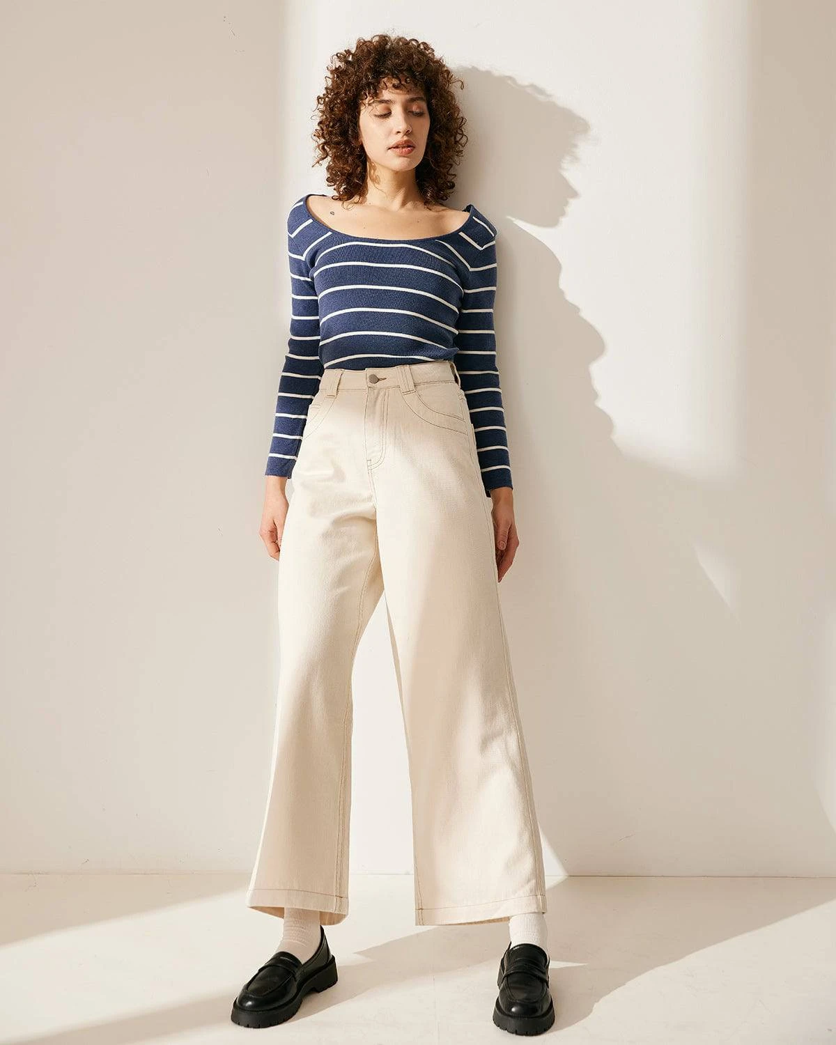 The Premium-fabric Plain Relaxed Jeans 4 The Premium-fabric Plain Relaxed Jeans - Image 4