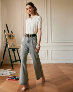 The Premium-fabric Vintage Wide-leg Flared Jeans -Deals Dress N Swimwear Store jeans the premium fabric vintage wide leg flared jeans 37390095057109