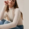 The Floral See-Through Knitwear