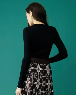 The Slim-Fitting Cutout Knit Top 12 The Slim-Fitting Cutout Knit Top -Deals Dress N Swimwear Store knit tops the slim fitting cutout knit top 36306460541141