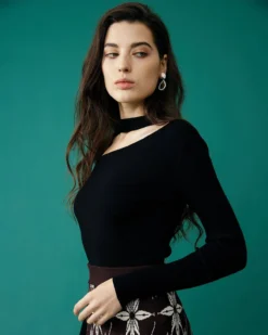 The Slim-Fitting Cutout Knit Top 9 The Slim-Fitting Cutout Knit Top -Deals Dress N Swimwear Store knit tops the slim fitting cutout knit top 36306460573909