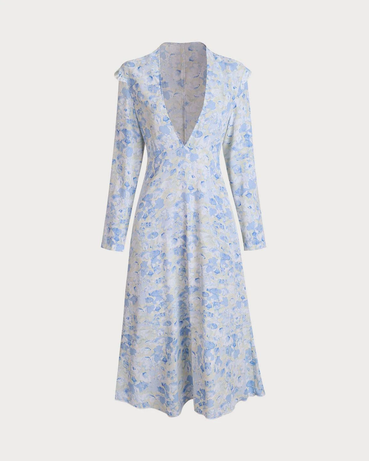 The Deep-V Ruffle Maxi Dress 1 The Deep-V Ruffle Maxi Dress