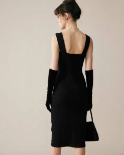 Square Neck Backless Midi Dress 8 Square Neck Backless Midi Dress -Deals Dress N Swimwear Store midi dresses square neck backless midi dress 37168312090837