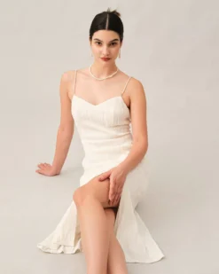 The Wave Textured Pearl Strap Midi Dress -Deals Dress N Swimwear Store midi dresses the wave textured pearl strap midi dress 38416274686165