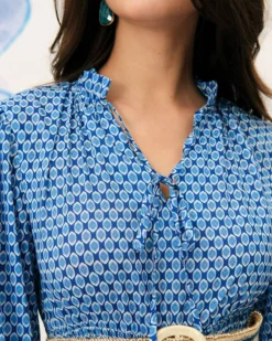 The Frill Trim Tie Neck Mini Dress 7 The Frill Trim Tie Neck Mini Dress -Deals Dress N Swimwear Store mini dresses the frill trim tie neck mini dress 38002258804949