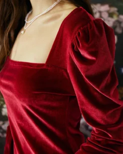 The Velvet Square Neckline Bodycon Dress 9 The Velvet Square Neckline Bodycon Dress -Deals Dress N Swimwear Store mini dresses the velvet square neckline bodycon dress 36306323177685