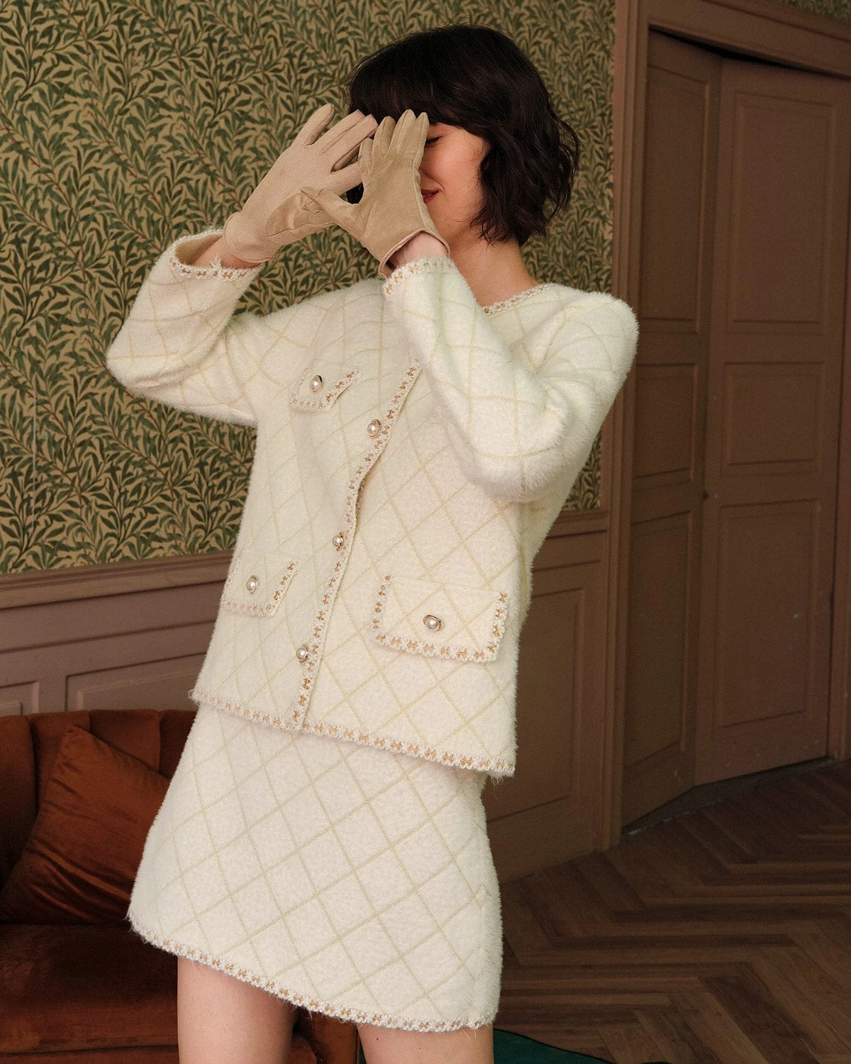 The Argyle Cardigan And Mini Skirt Set 10 The Argyle Cardigan And Mini Skirt Set - Image 10