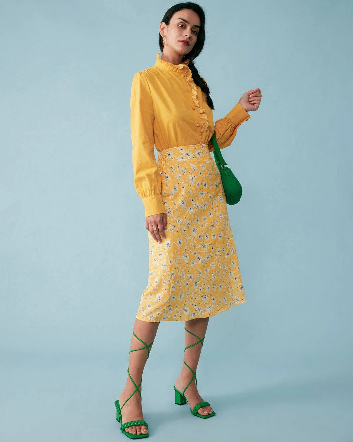 The Lace Neckline Solid Shirt 5 The Lace Neckline Solid Shirt - Image 5