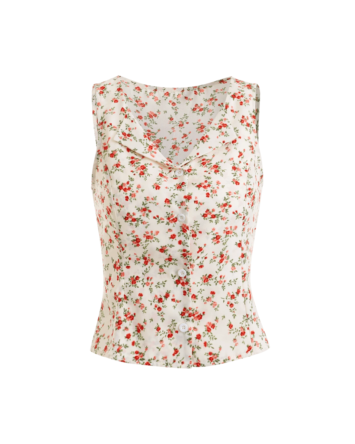 The Sleeveless Floral Shirt 6 The Sleeveless Floral Shirt - Image 6