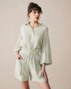 The Solid High Waist Drawstring Shorts -Deals Dress N Swimwear Store shorts the solid high waist drawstring shorts 37449939648725