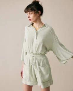 The Solid High Waist Drawstring Shorts -Deals Dress N Swimwear Store shorts the solid high waist drawstring shorts 37449941352661