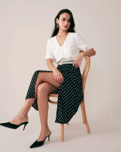 The Polka Dots A-line Skirt -Deals Dress N Swimwear Store skirts the polka dots a line skirt 37177873400021