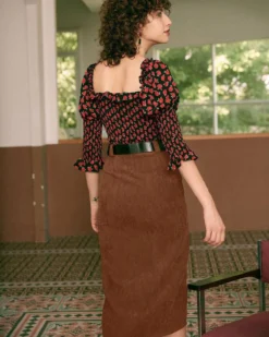 The Caramel High Waisted Side Slit Skirt -Deals Dress N Swimwear Store skirts the solid side slit skirt 38504703492309 fa19d486 e379 4f81 821a 32c40d3fb7d5