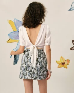 The Tie-waist Jacquard Skirt 9 The Tie-waist Jacquard Skirt -Deals Dress N Swimwear Store skirts the tie waist jacquard skirt 37929569026261