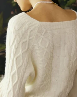 The Romance Cable Knit Crew Sweater 9 The Romance Cable Knit Crew Sweater -Deals Dress N Swimwear Store sweaters the romance cable knit crew sweater 36306791432405