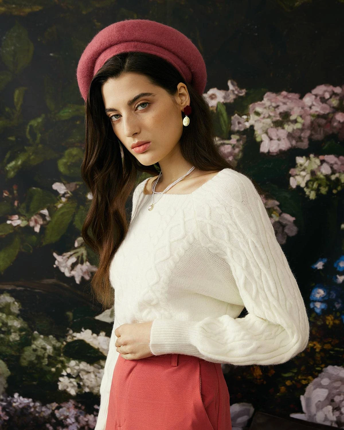 The Romance Cable Knit Crew Sweater 4 The Romance Cable Knit Crew Sweater - Image 4