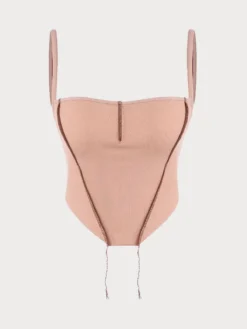 The Ribbed Exposed Seam Cami Top