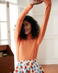 The Mock Neck Cutout Tee