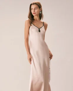 The Apricot Contrast Trim Satin Maxi Dress 7 The Apricot Contrast Trim Satin Maxi Dress -Deals Dress N Swimwear Store the apricot contrast satin maxi dress apricot dresses pmt3yf