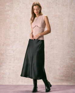 The Apricot Crew Neck Ruffle Knit Tank Top -Deals Dress N Swimwear Store the apricot crew neck ruffle knit tank top tops jgf2vz