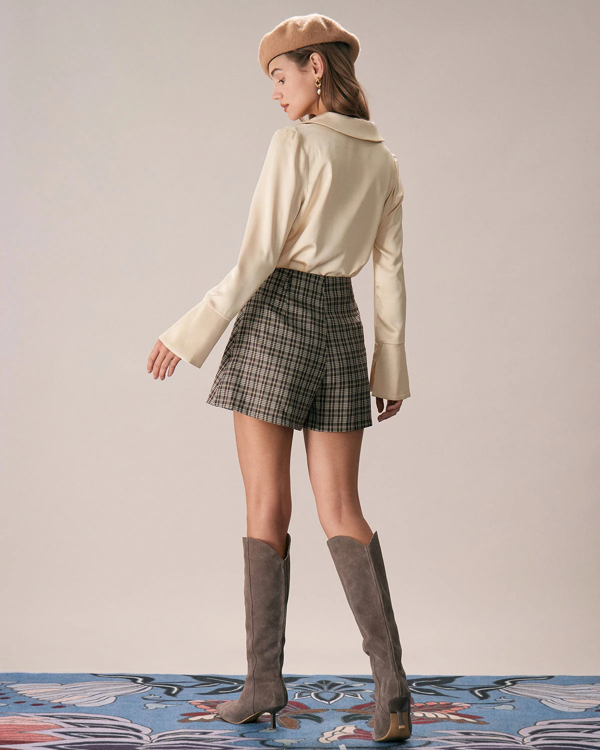 The Apricot Lapel Button Up Flare Sleeve Shirt 6 The Apricot Lapel Button Up Flare Sleeve Shirt - Image 6