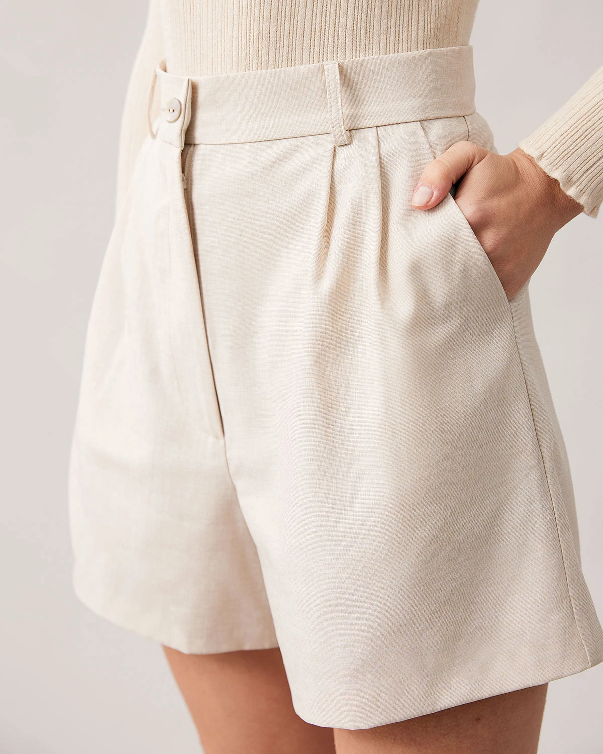 The Apricot High Waisted Wide Leg Shorts 2 The Apricot High Waisted Wide Leg Shorts - Image 2