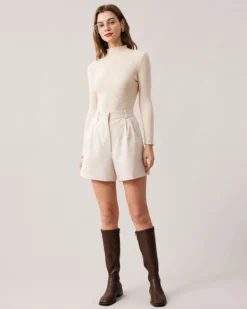 The Apricot High Waisted Wide Leg Shorts 10 The Apricot High Waisted Wide Leg Shorts -Deals Dress N Swimwear Store the apricot high waist solid shorts bottoms komxkj