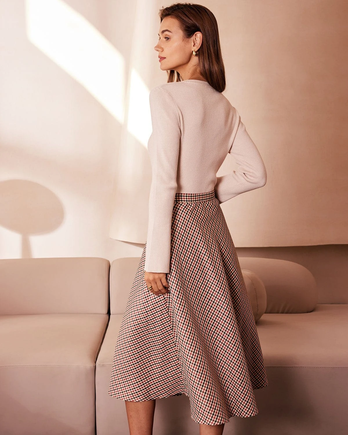 The Apricot Round Neck Button Up Knit Top 6 The Apricot Round Neck Button Up Knit Top - Image 6