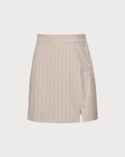 The Apricot Striped Split Hem Mini Skirt 15 The Apricot Striped Split Hem Mini Skirt -Deals Dress N Swimwear Store the apricot striped split hem mini skirt apricot bottoms jch5wq