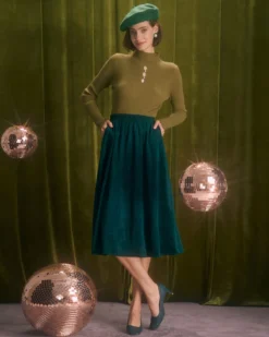 The Army Green Mock Neck Cutout Knit Top -Deals Dress N Swimwear Store the army green mock neck cutout knit top tops hsd3jk