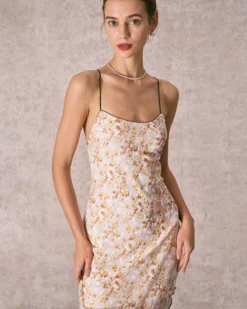 The Yellow Asymmetric Hem Floral Midi Dress 7 The Yellow Asymmetric Hem Floral Midi Dress -Deals Dress N Swimwear Store the asymmetric hem floral mesh midi dress dresses sylv3q