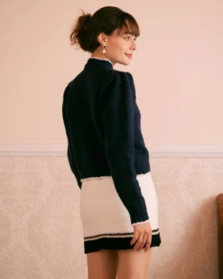 The Beige Elastic Colorblock Knit Mini Skirt -Deals Dress N Swimwear Store the beige colorblock knit mini skirt bottoms tfyaj5 358879