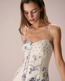 The Beige Floral Split Hem Slip Midi Dress 10 The Beige Floral Split Hem Slip Midi Dress -Deals Dress N Swimwear Store the beige floral split hem midi dress dresses sv6iu7