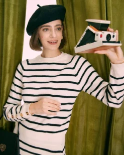 The Beige Mock Neck Striped Button Sweater -Deals Dress N Swimwear Store the beige mock neck striped sweater tops pdpgqk