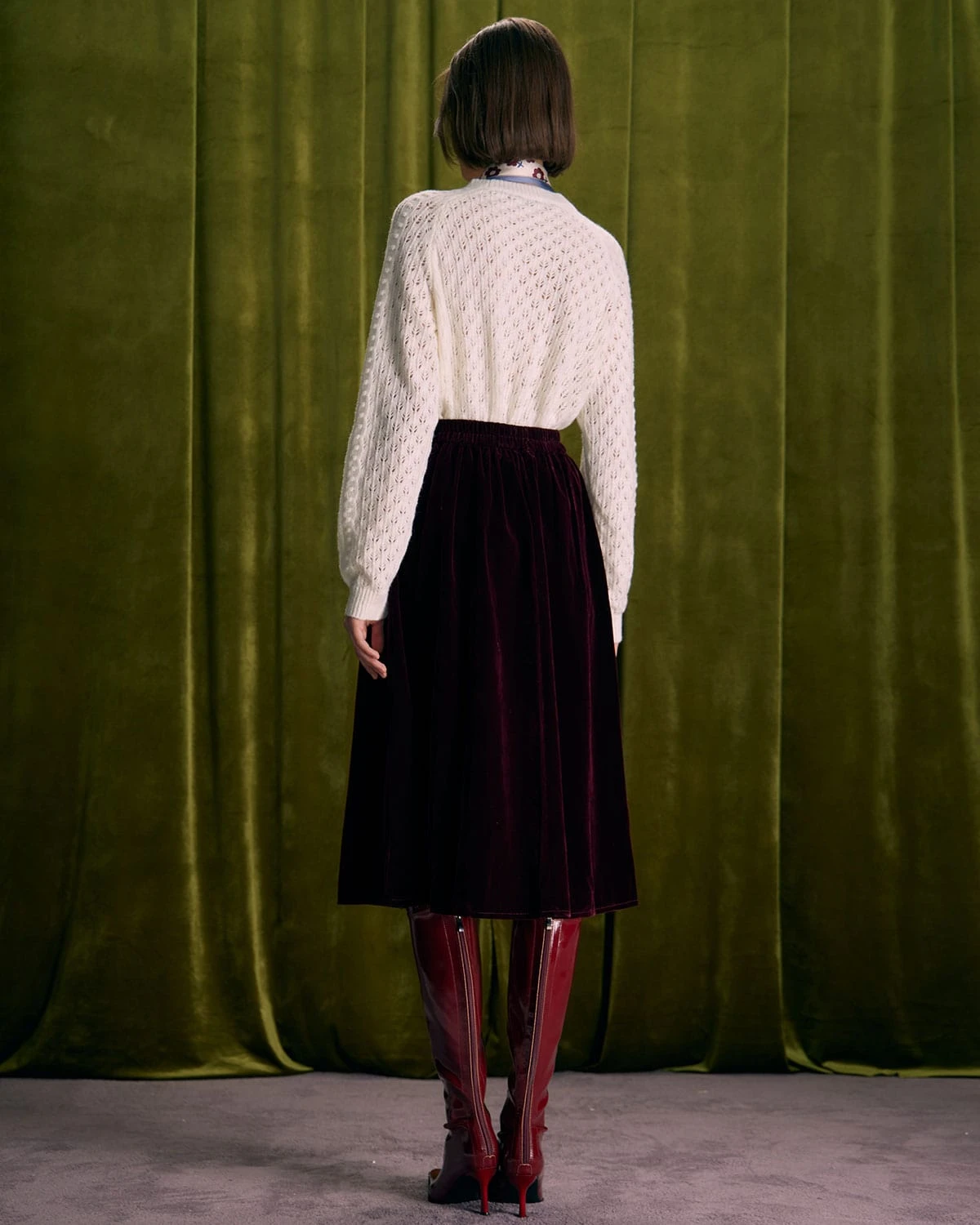 The Beige Round Neck Ribbed Pointelle Sweater 6 The Beige Round Neck Ribbed Pointelle Sweater - Image 6