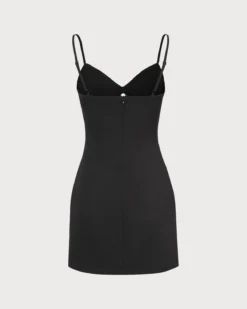 The Black V Neck Cutout Sleeveless Mini Dress 15 The Black V Neck Cutout Sleeveless Mini Dress -Deals Dress N Swimwear Store the black cut out mini dress dresses dkidir