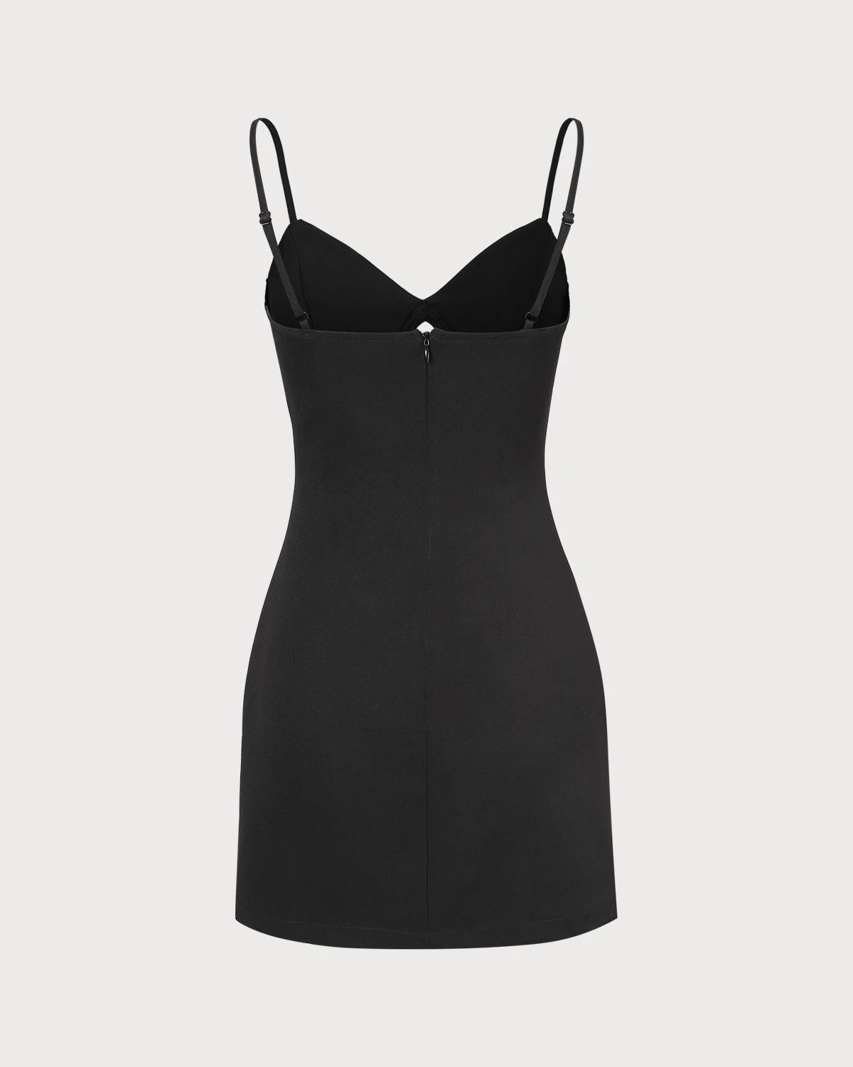 The Black V Neck Cutout Sleeveless Mini Dress 8 The Black V Neck Cutout Sleeveless Mini Dress - Image 8