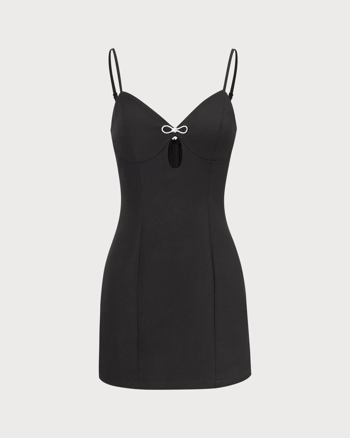 The Black V Neck Cutout Sleeveless Mini Dress 7 The Black V Neck Cutout Sleeveless Mini Dress - Image 7