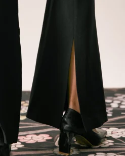 The Black High Waisted Zipper Flare Pants 10 The Black High Waisted Zipper Flare Pants -Deals Dress N Swimwear Store the black high waisted flare pants bottoms vtafir