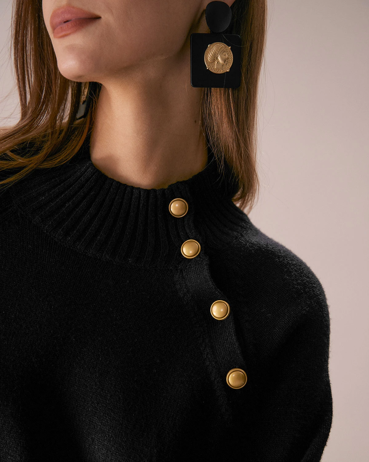 The Black Lantern Sleeve Sweater Mini Dress 4 The Black Lantern Sleeve Sweater Mini Dress - Image 4