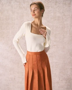 The Beige Square Neck Slit Flare Sleeve Tee 8 The Beige Square Neck Slit Flare Sleeve Tee -Deals Dress N Swimwear Store the black square neck flare sleeve tee tops 9rb3m1 33c84970 3b09 4218 8d43 56f2f929190a