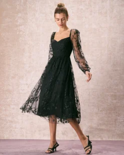 The Black Sweetheart Neck Mesh Midi Dress 8 The Black Sweetheart Neck Mesh Midi Dress -Deals Dress N Swimwear Store the black sweetheart neck mesh midi dress dresses nrviyd