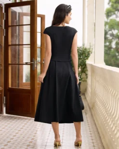 The Black V Neck Cap Sleeve Blouse -Deals Dress N Swimwear Store the black v neck cap sleeve blouse tops su7uiw