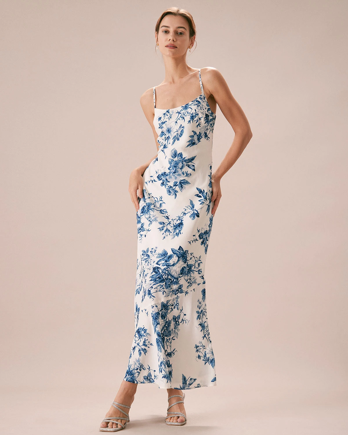 The Blue Floral Slip Maxi Dress 1 The Blue Floral Slip Maxi Dress